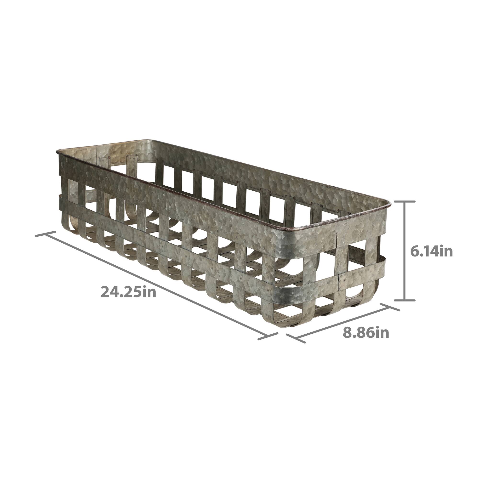 6 Packs: 3 ct. (18 total) 24" Metal Baskets